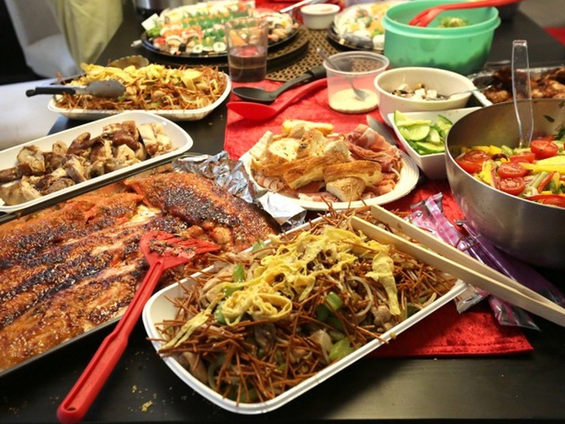 Gluten-free food at potluck